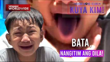 Bata, natakot dahil nakasipsip ng tinta ng ballpen! | Dami Mong Alam, Kuya Kim!