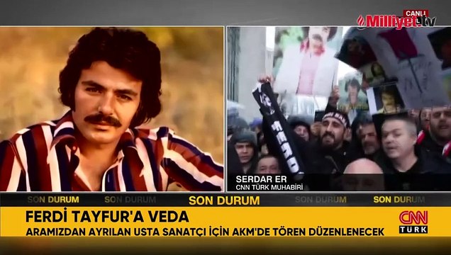 Ferdi Tayfur hayranları AKM önünde toplandı