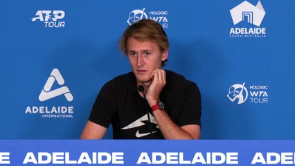 Tennis - Adelaide 2025 - Sebastian Korda : "My elbow ? Yeah, hopefully a big test coming up"