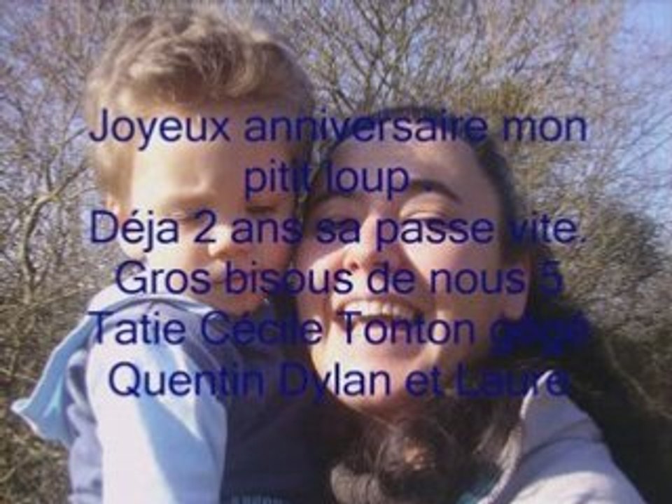 Joyeux anniversaire Lucas