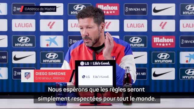 Atlético - Simeone sur le cas Olmo : “Nous espérons que les règles seront simplement respectées”