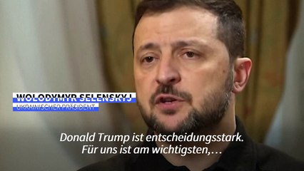 Selenskyj: "Trump kann uns helfen, Putin aufzuhalten"