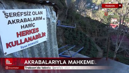 Trabzonlunun teleferik tabelası: Şerefsiz olan akrabalarım hariç herkes kullanabilir