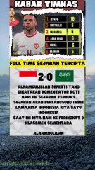 Alhamdulillah Indonesia menang 2-0 atas arab Saudi #timnas#shorts #marcelino