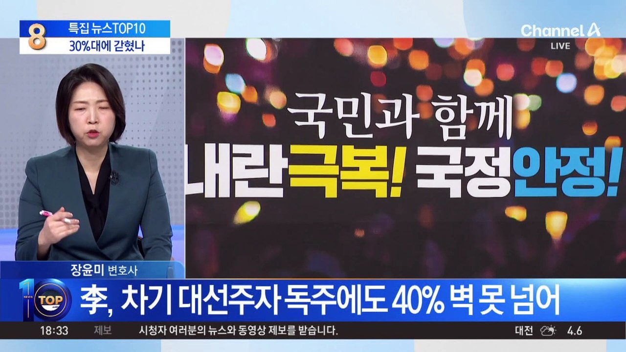 탄핵 국면에도…이재명, 지지율 30%대 박스권