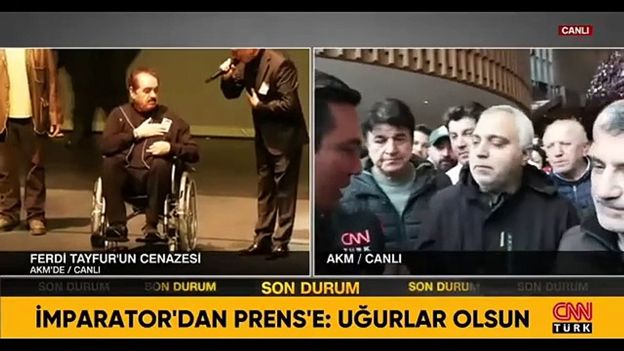 İbrahim Tatlıses'ten Ferdi Tayfur için duygulandıran konuşma: 'Prens sana uğurlar olsun'