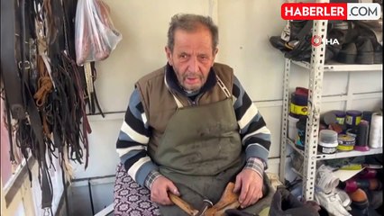 70 Yaşındaki Usta, 102 Yıllık Makineleriyle Ayakkabı Tamirine Devam Ediyor