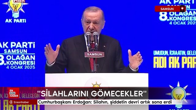 Cumhurbaşkanı Erdoğan: Silahın, şiddetin devri artık sona erdi