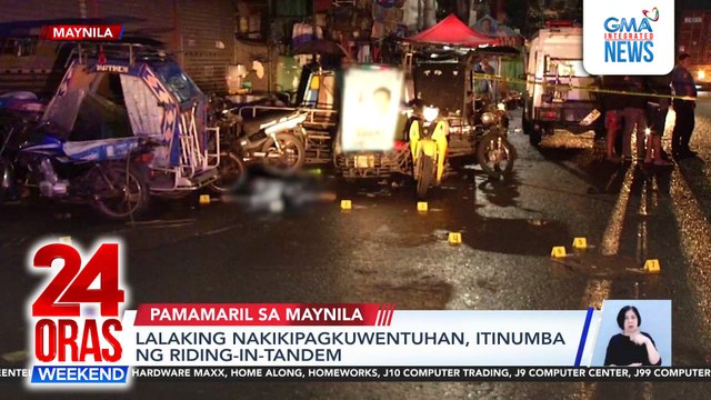 Lalaking nakikipagkuwentuhan, itinumba ng riding-in-tandem; lalaking natutulog, patay nang pagbabarilin | 24 Oras Weekend