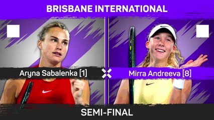 Sabalenka into Brisbane final in dominant fashion