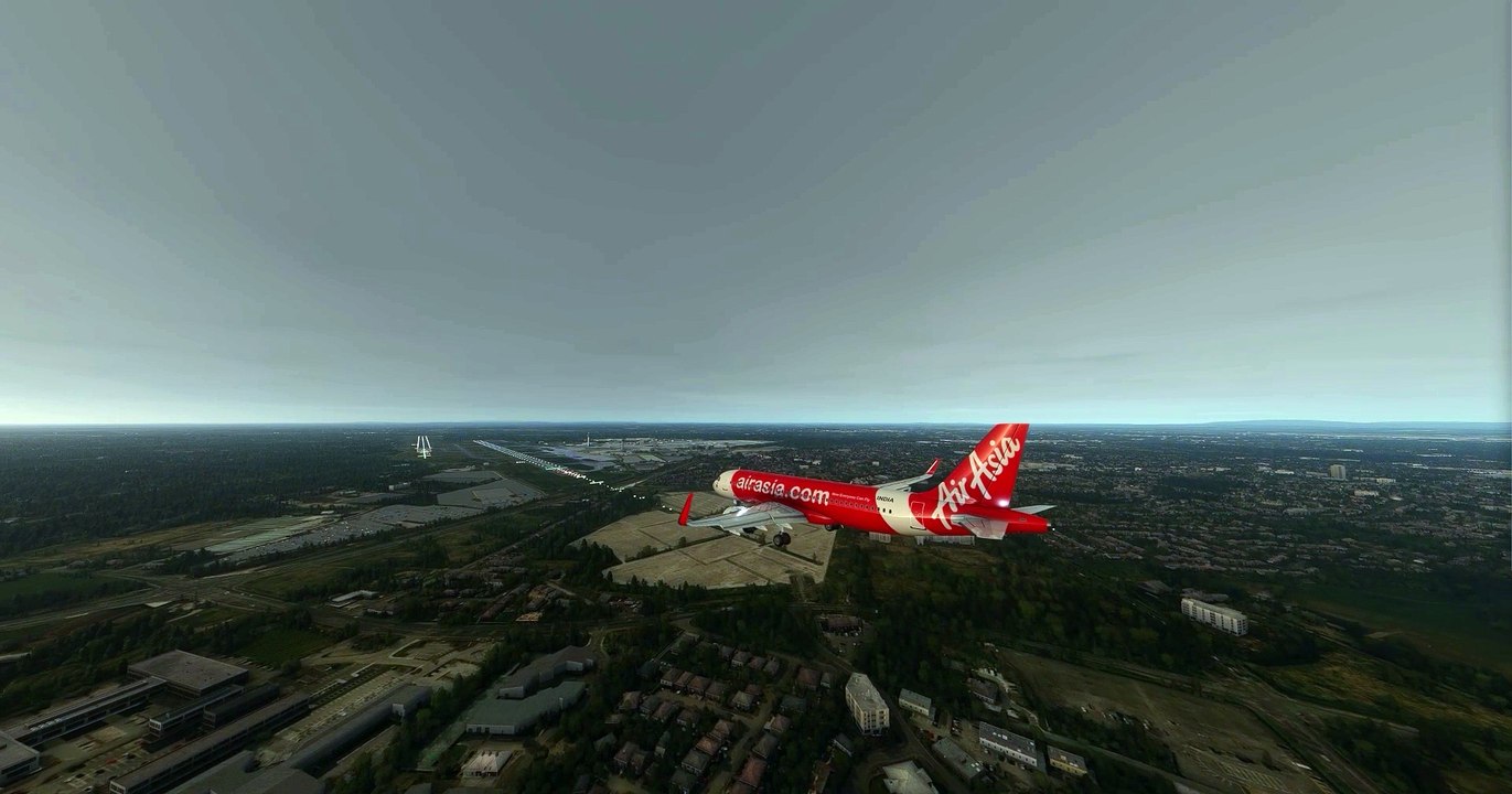 In bad weather landing AirAsia A320neo at Narita International Airport (NRT), Tokyo, Japan #flights #fly #flightlovers #Canada #USA #Japan  #aviation #flying #FlyingLovers #aviationlovers