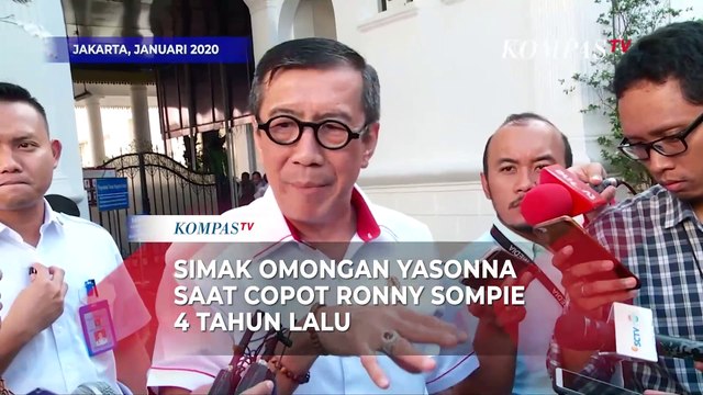 Simak Omongan Yasonna saat Copot Ronny Sompie 4 Tahun Lalu Terkait Harun Masiku - ARSIP KOMPAS