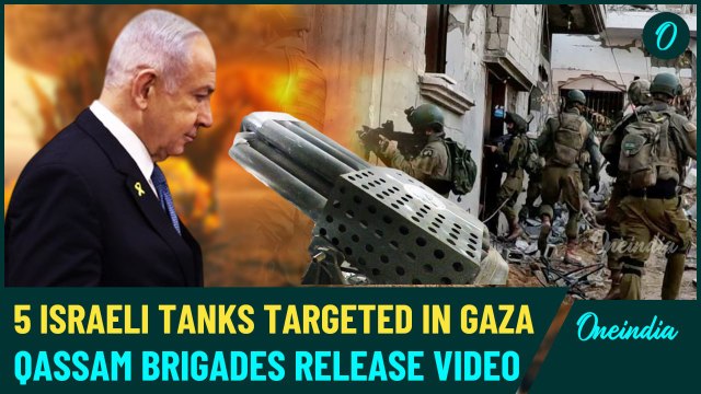 Smoke, Fire, Destruction: Qassam Brigades Target 5 Israeli Tanks in Intense Gaza Battle - Video