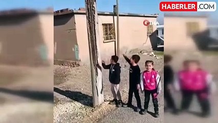 Diyarbakır'da Tehlikeli Elektrik Direği Endişe Yarattı