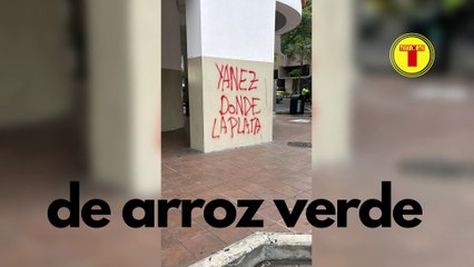 SUPUESTAMENTE EL “ARROZ VERDE” DEL CORREÍSMO INTENTA LLEGAR AL COLEGIO DE ABOGADOS CON VANDALISMO