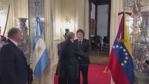 Milei recibe a Edmundo González en Buenos Aires, primera parada de su gira latinoamericana