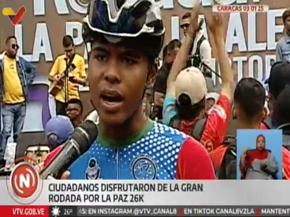 Caracas | Más de 600 ciclistas participaron en la Gran Rodada por la Paz 26K