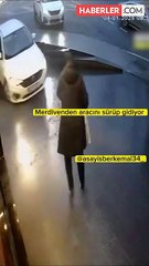 Aracını fırının merdivenlerinden sürerek yoluna devam etti