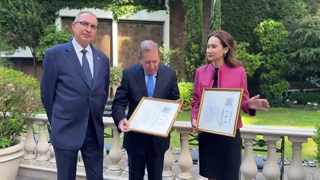 Milei recibe a Edmundo González en Argentina