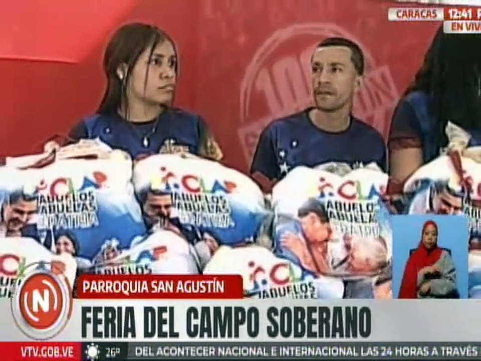 Vpdta. Delcy Rodríguez supervisa Feria del Campo Soberano en la parroquia San Agustín