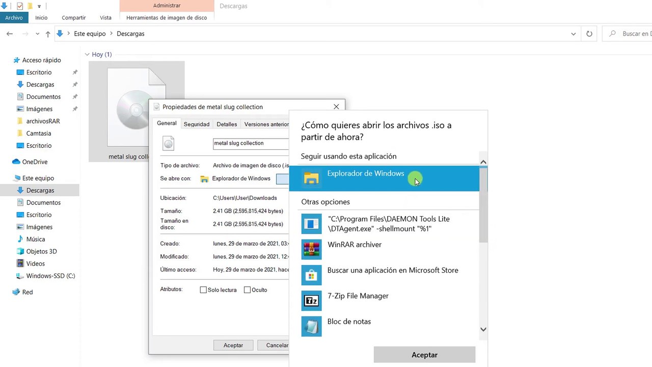 Como montar y desmontar una imagen ISO en Windows 10 SIN PROGRAMAS 2024 sin daemon tools ni ultraiso