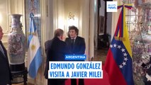 Edmundo González visita Argentina y se reúne con Milei a seis días de la investidura en Venezuela