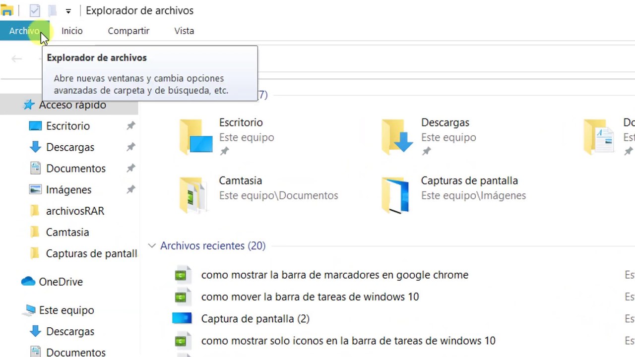 Como quitar Archivos Recientes en explorador de Windows 10 | borrar historial de archivos 2024