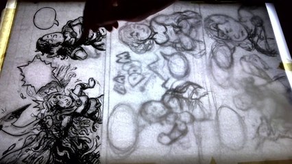 Timelapse: Charcoal Art for Book 2, Page 10
