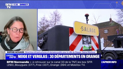 Vigilance orange neige et verglas: "On ne salera que si c'est nécessaire", affirme Sophie Achard