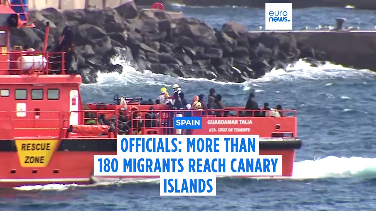 Spanish authorities say more than 180 migrants have reached the Canary Islands