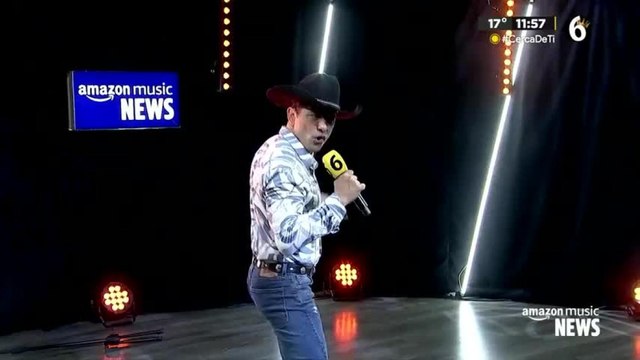 En exclusiva Víctor García cantando en Amazon Music News