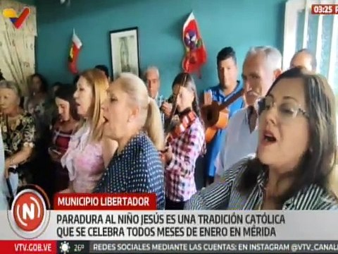 Mérida | Habitantes del mcpio. Libertador participan en la tradicional Paradura al Niño Jesús