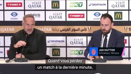 Adi Hütter satisfait malgré la défaite
