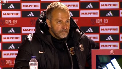 Hansi Flick: "Todos queremos a Olmo y Pau Víctor de vuelta, pero somos profesionales"