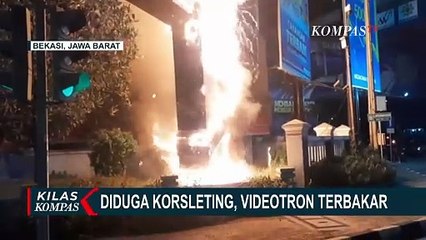 Diduga Korsleting, Videotron Terbakar hingga Meledak di Bekasi
