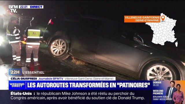 Île-de-France: les automobilistes font face au verglas sur les routes