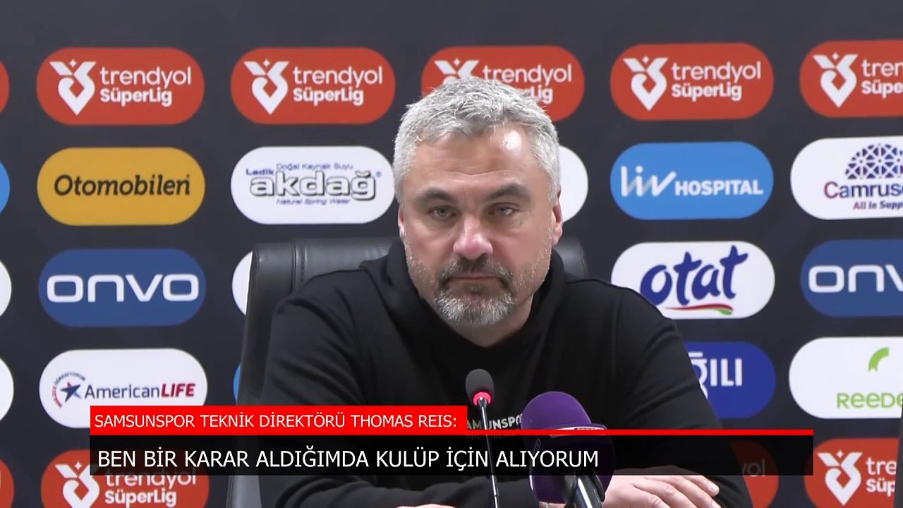 Samsunspor'da Thomas Reis: Hedefimize ulaştıktan sonra yeni hedef koyabiliriz