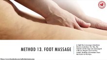 Foot massage for varicose veins