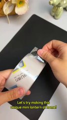 Create Your Own Elegant Mini Lantern at Home!