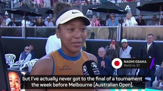 Osaka celebrates 'career first' ahead of Australian Open