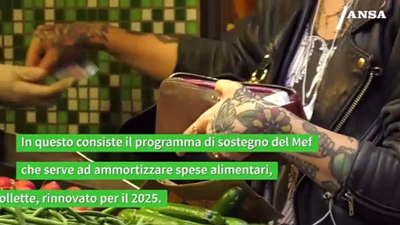 Carta Acquisti, cos'e' e chi ne ha diritto