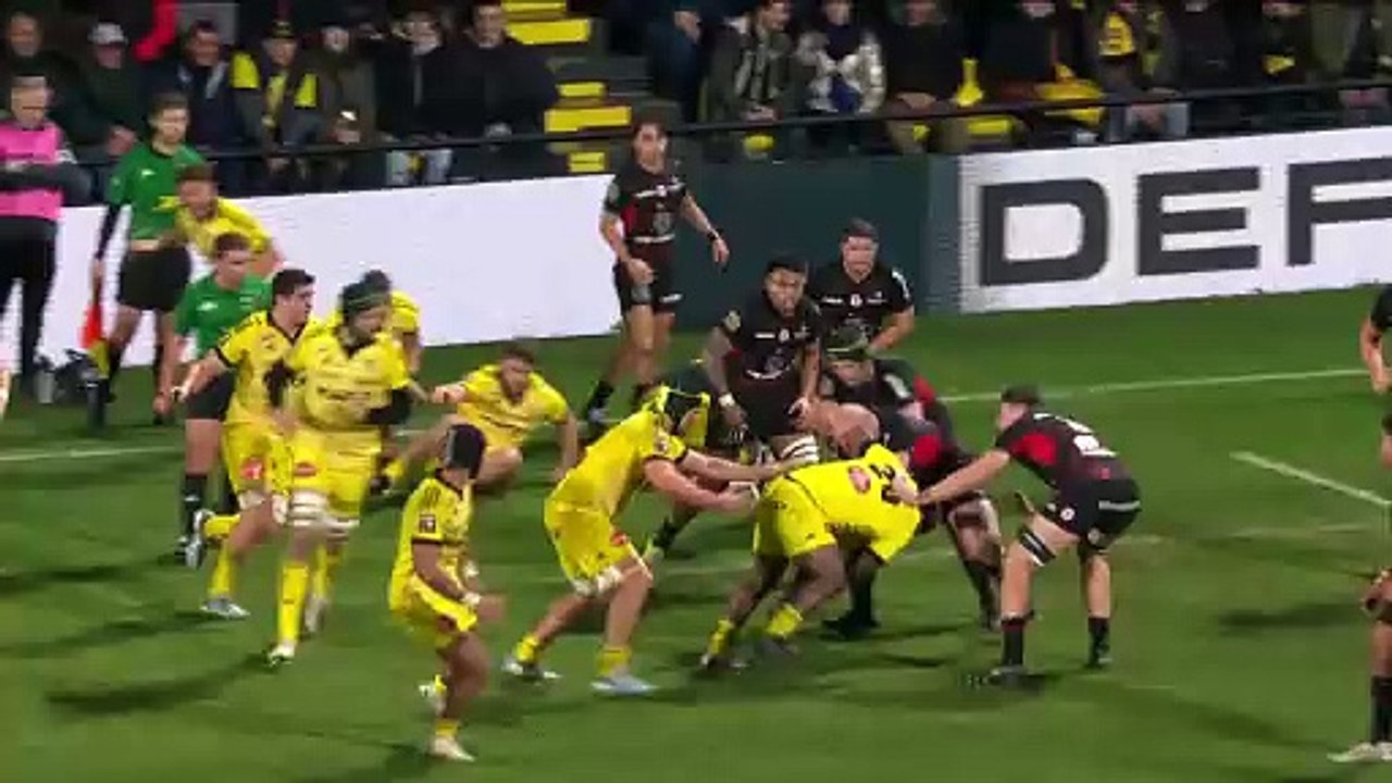 TOP 14 - Essai de Tawera KERR-BARLOW (SR) - Stade Rochelais - Stade Toulousain