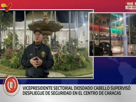 Vicepdte. sectorial Diosdado Cabello supervisa despliegue de seguridad para garantizar la paz