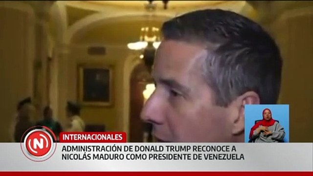 Administración de Trump reconoce a Nicolás Maduro como presidente de Venezuela