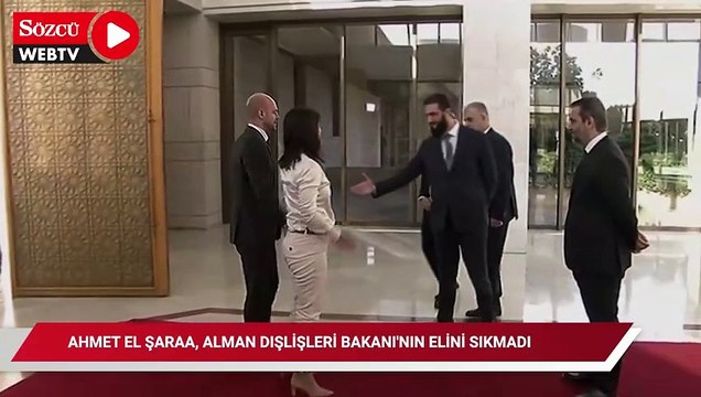 Ahmet el Şaraa, Alman Dışişleri Bakanı'nın elini sıkmadı