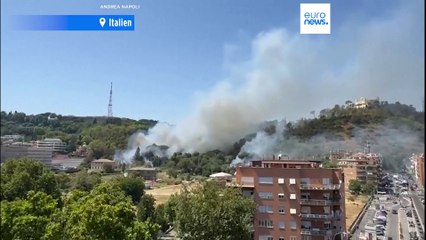 Grossbrand legt den TV-Sender Rai in Rom lahm, 66 Waldbrände in Nordmazedonien gemeldet