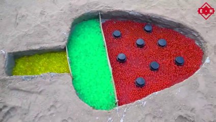 Satisfying Video l How To Make Ice Cream Watermelon with Orbeez, Mentos vs Big Coca Cola, Sodas