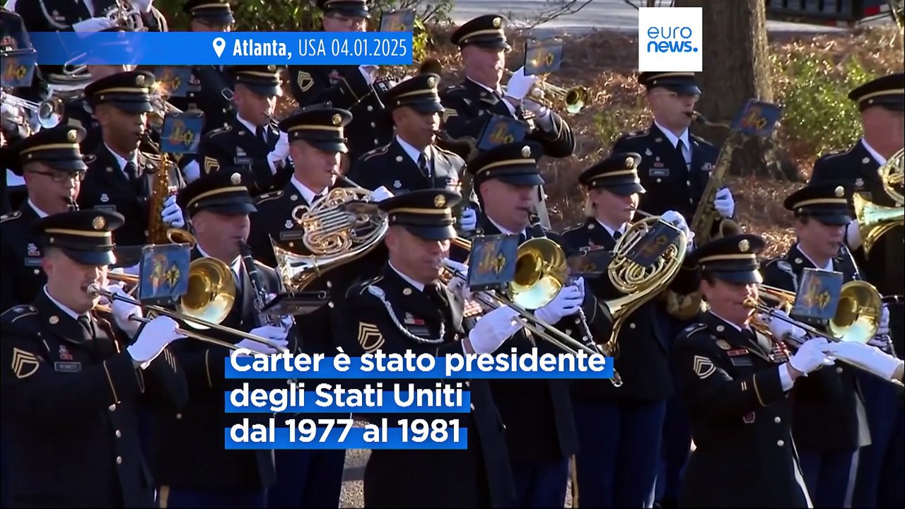 Stati Uniti, al via i sei giorni di funerali di Stato dell'ex presidente Jimmy Carter