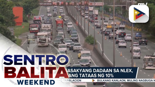 Bilang ng mga sasakyang dadaan sa NLEX, inaasahang tataas ng 10%