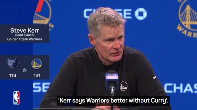 Kerr delighted by Warriors' ability to win without Steph